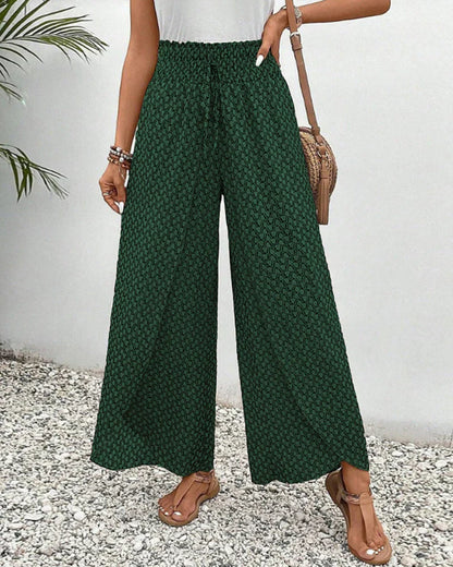 Amelia | Weite Hose mit geometrischem Print | Statement-Look | Luftiger Stoff