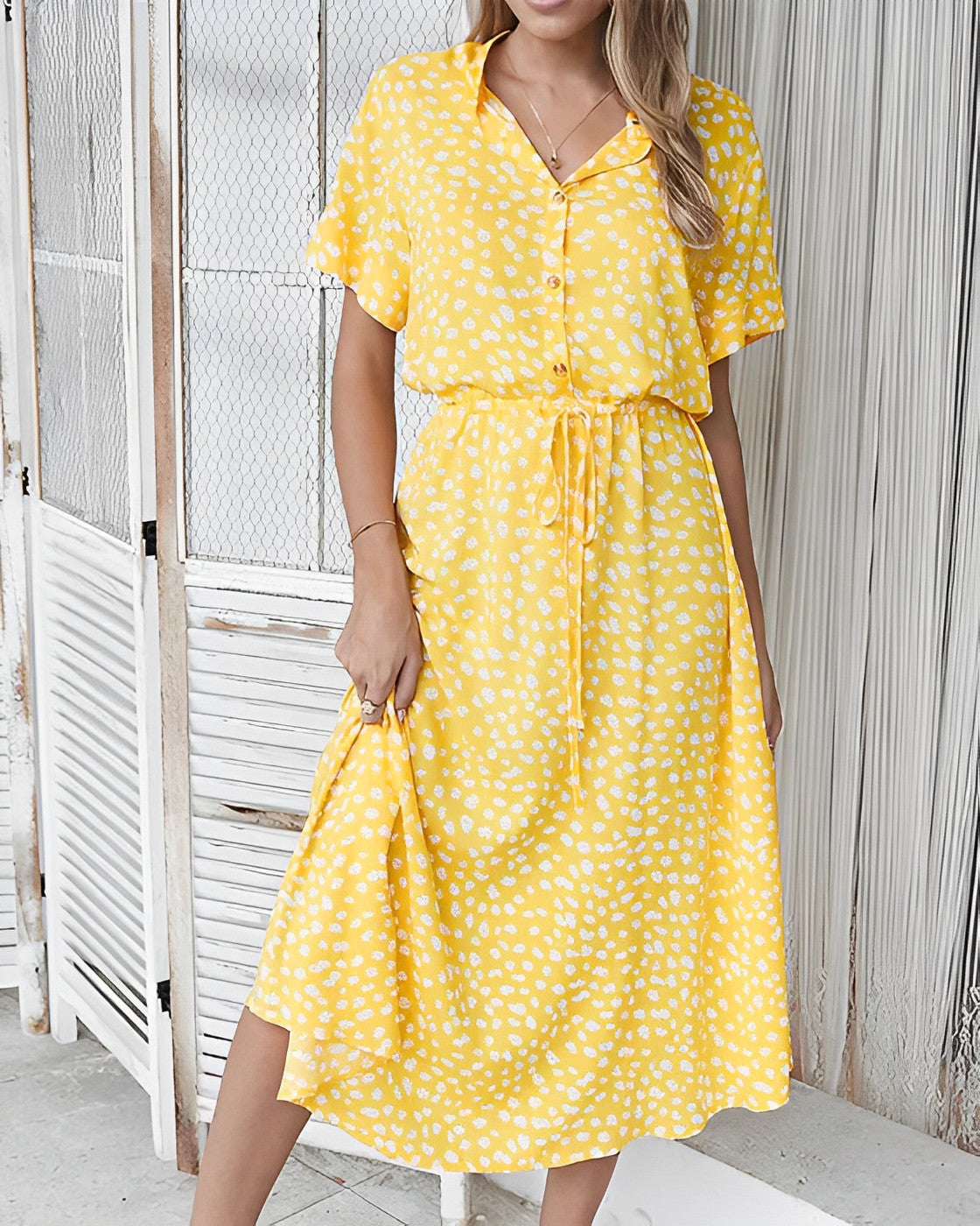 Layla - Buntes Kleid mit Druck