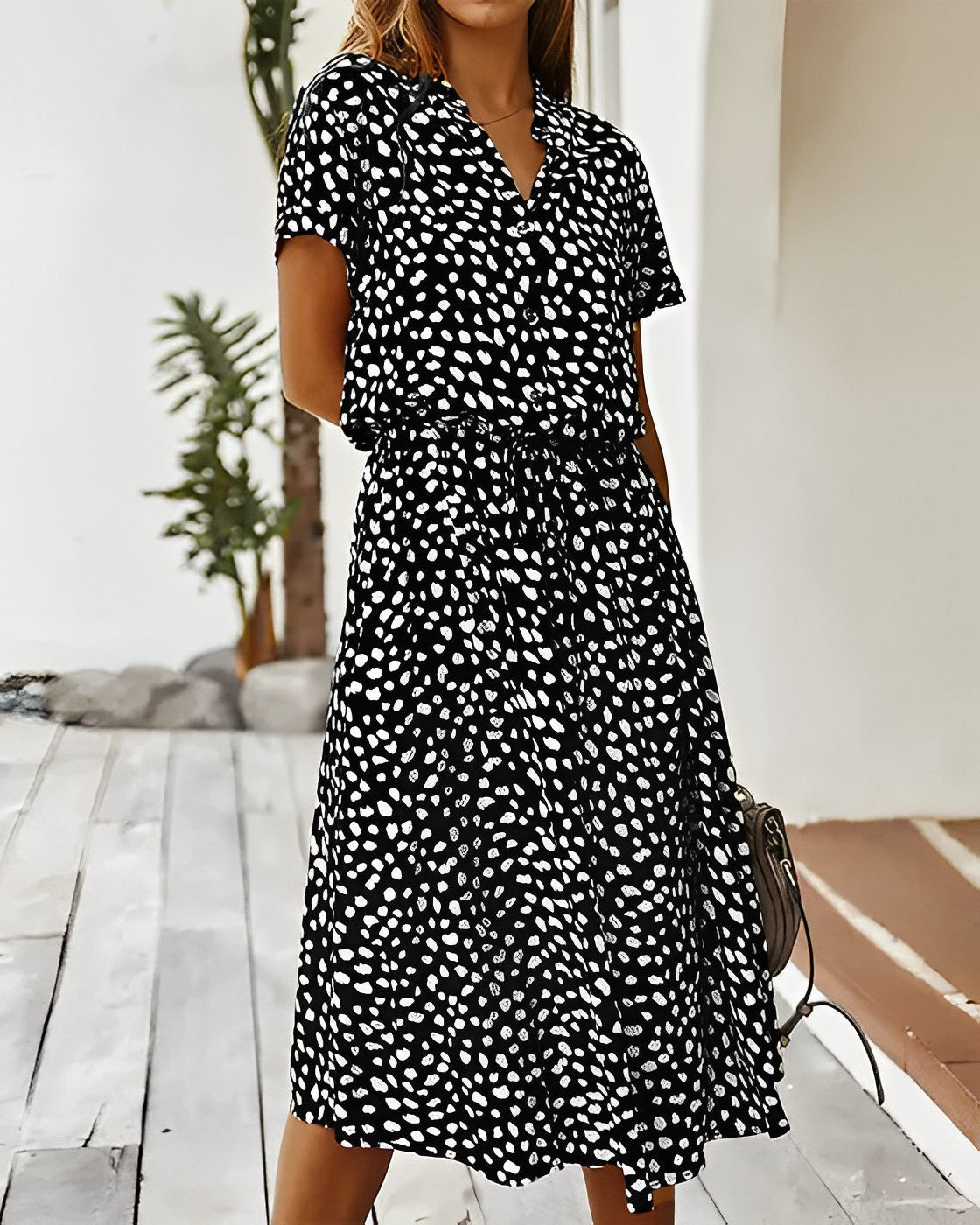 Layla - Buntes Kleid mit Druck