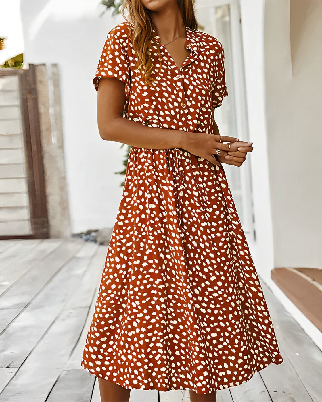 Layla - Buntes Kleid mit Druck