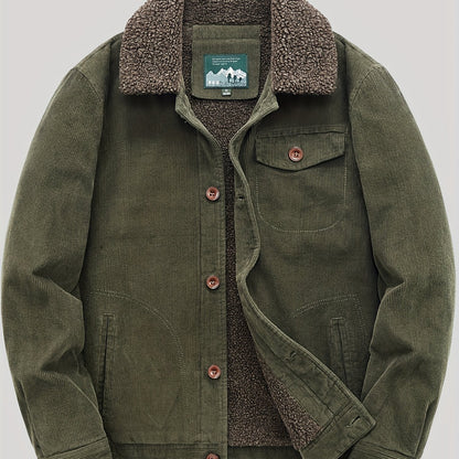 Sven | Warme Fleece-Knopfjacke
