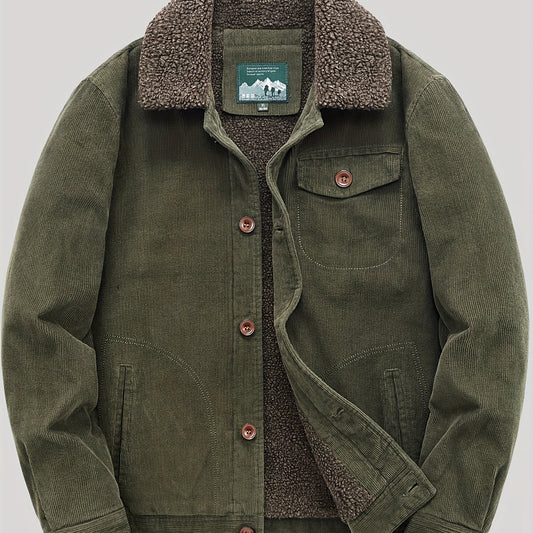 Sven | Warme Fleece-Knopfjacke