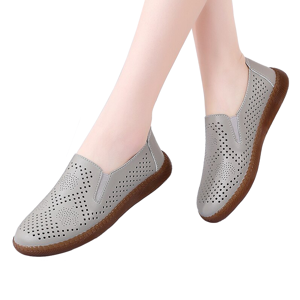 Damen Schuhe Echtes Leder Flats