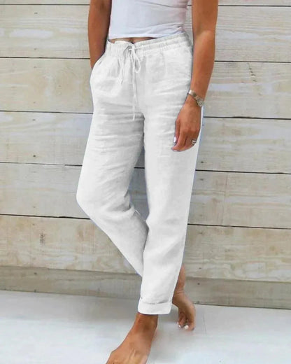 Damen Leinenhose - Casual Chic - 100% Premium Leinen - Perfekt für den Sommer