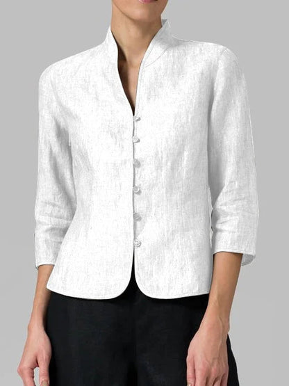 Carmencita Bluse | Hochkragen Damenbluse