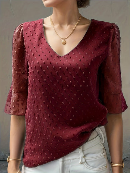 Faye - Lockere Chiffonbluse
