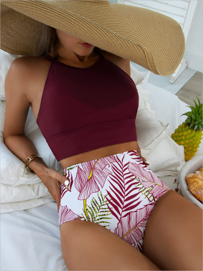 Justina® | Hochschließendes Bikinioberteil mit Hotstring