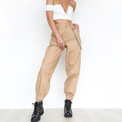 Monica - Haremshose mit hoher Taille und Kettengürtel
