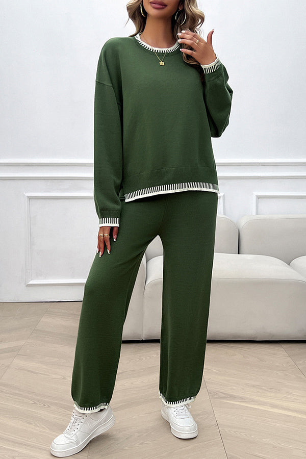 Mira - Unifarbene, lässige Strickjacke mit Kapuze und langen Ärmeln mit Taschen für Frauen