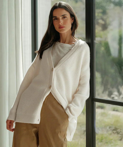 Cora - Wunderschöne Strickjacke mit V-Ausschnitt