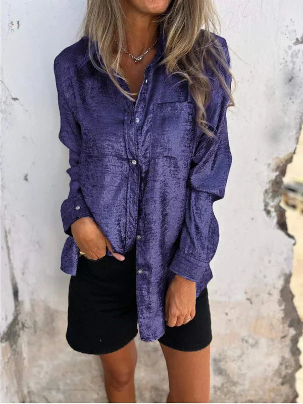 Zoena - Elegantes Hemd aus Wildleder