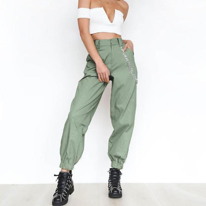 Monica - Haremshose mit hoher Taille und Kettengürtel