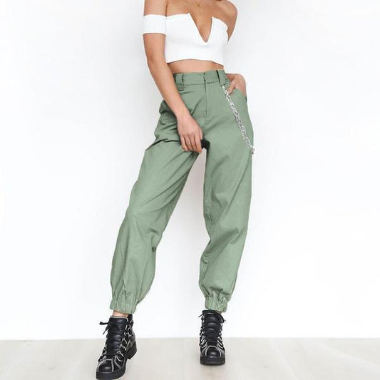 Monica - Haremshose mit hoher Taille und Kettengürtel