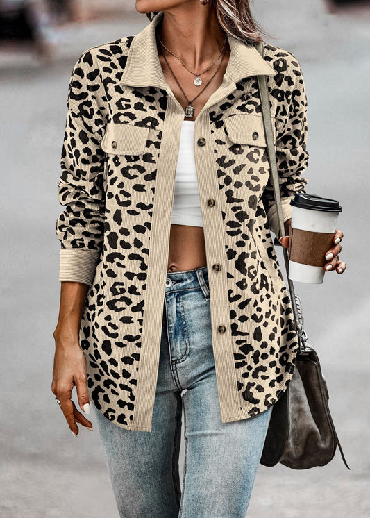 Schicke Jacke mit Leopardenmuster für Damen