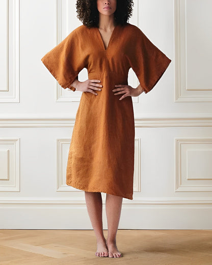 Eleanor - Elegantes Leinenkleid