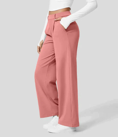 Dorothy - Stretch-Hose mit hoher Taille und geradem Bein für Frauen