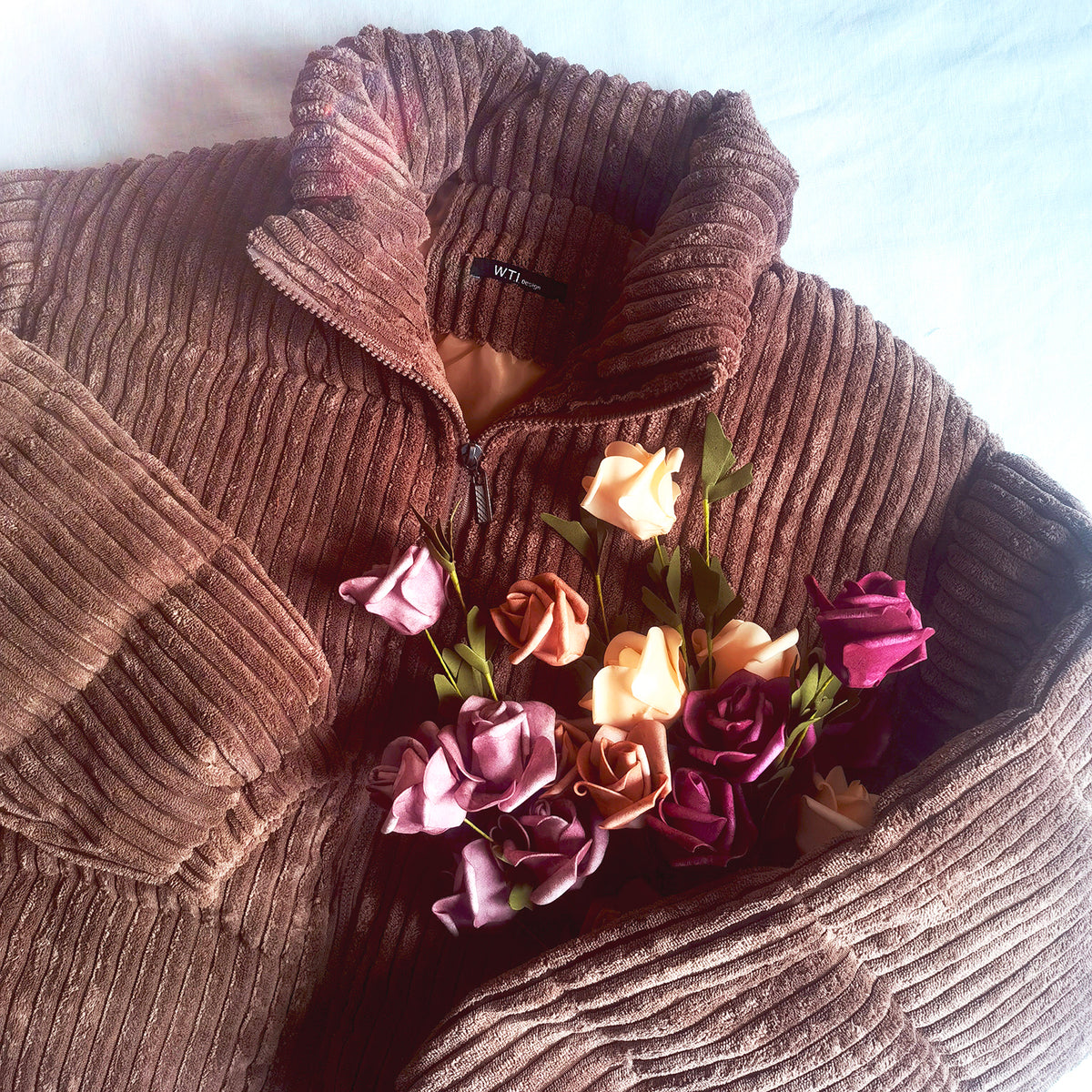 Damen Steppjacke mit Stehkragen Cremefarben