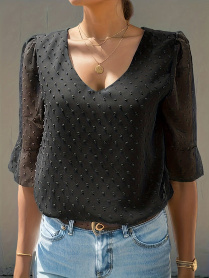 Faye - Lockere Chiffonbluse