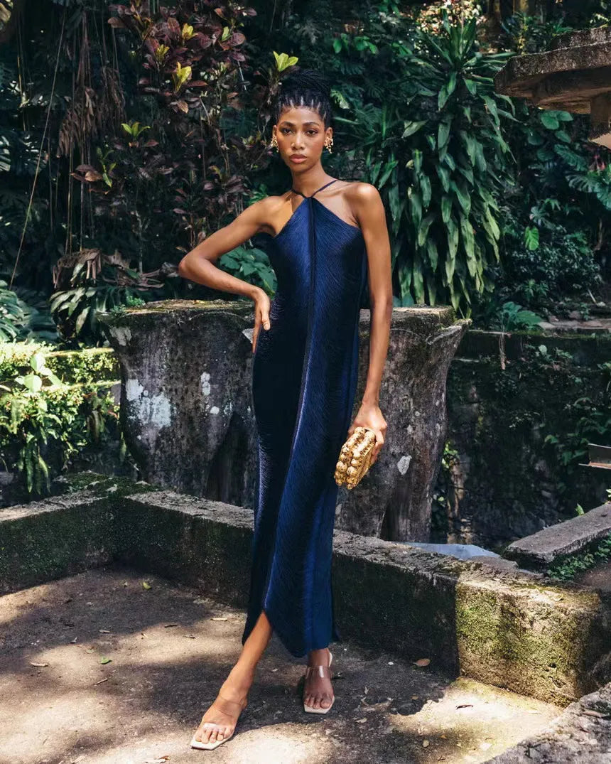 Channing - Asymmetrisches Kleid mit Quasten