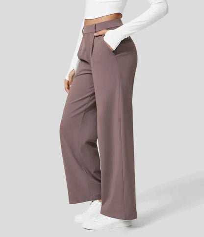 Dorothy - Stretch-Hose mit hoher Taille und geradem Bein für Frauen