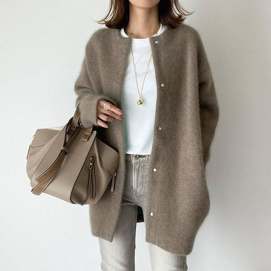 Langärmelige Strickjacke