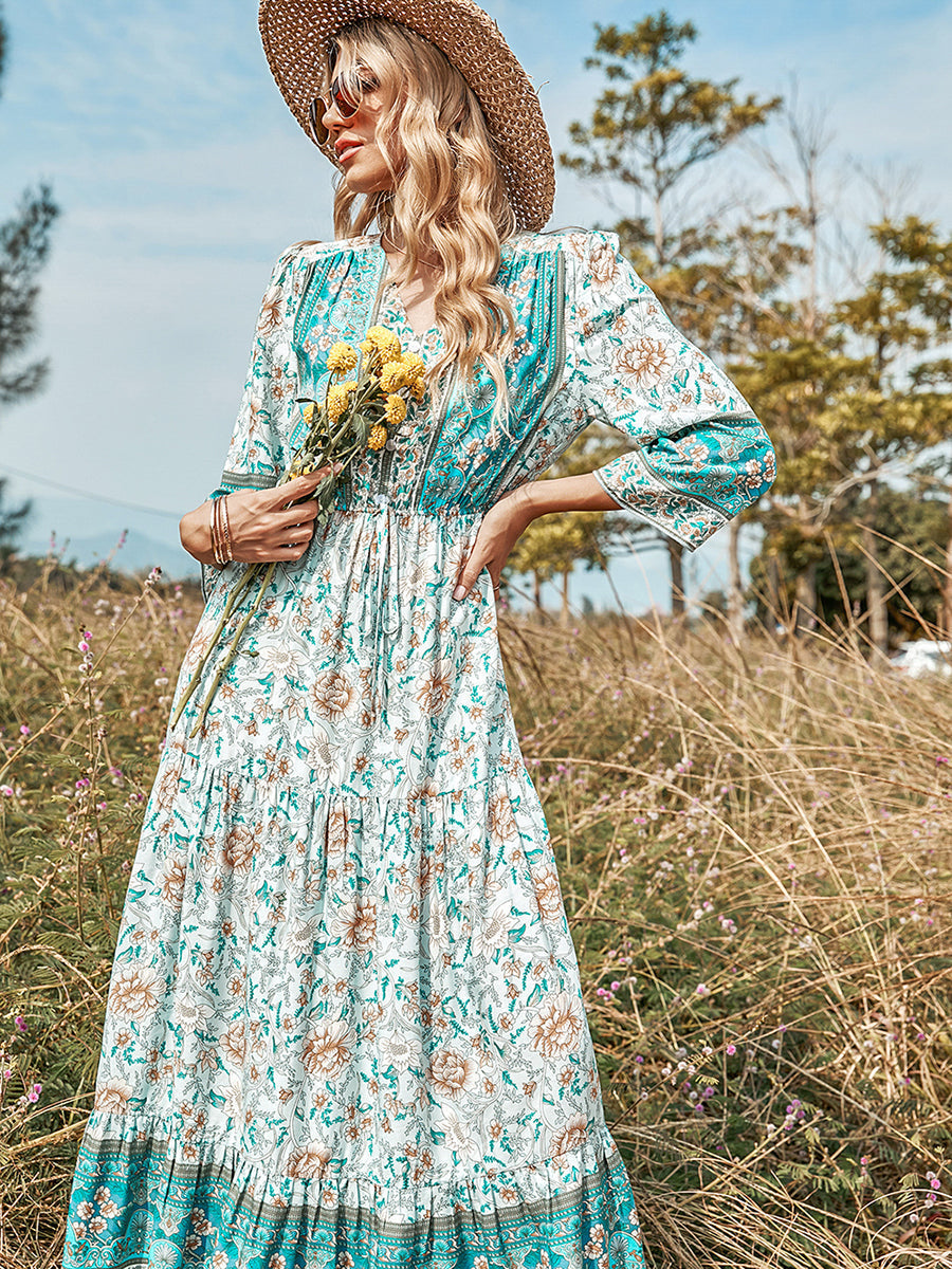 Dress MW | Grüner Aufdruck