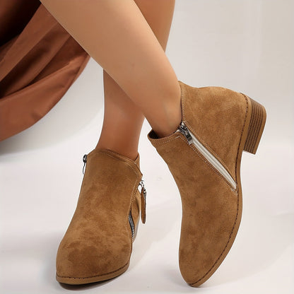 Riyettaa - Elegante Reißverschluss-Stiefel für Frauen