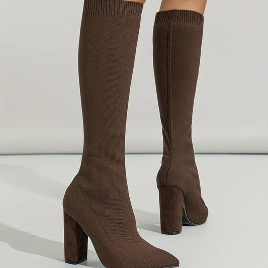 Stilvolle kniehohe Stiefel | Braun - Eleganter und zeitloser Look - Für formelle und legere Anlässe