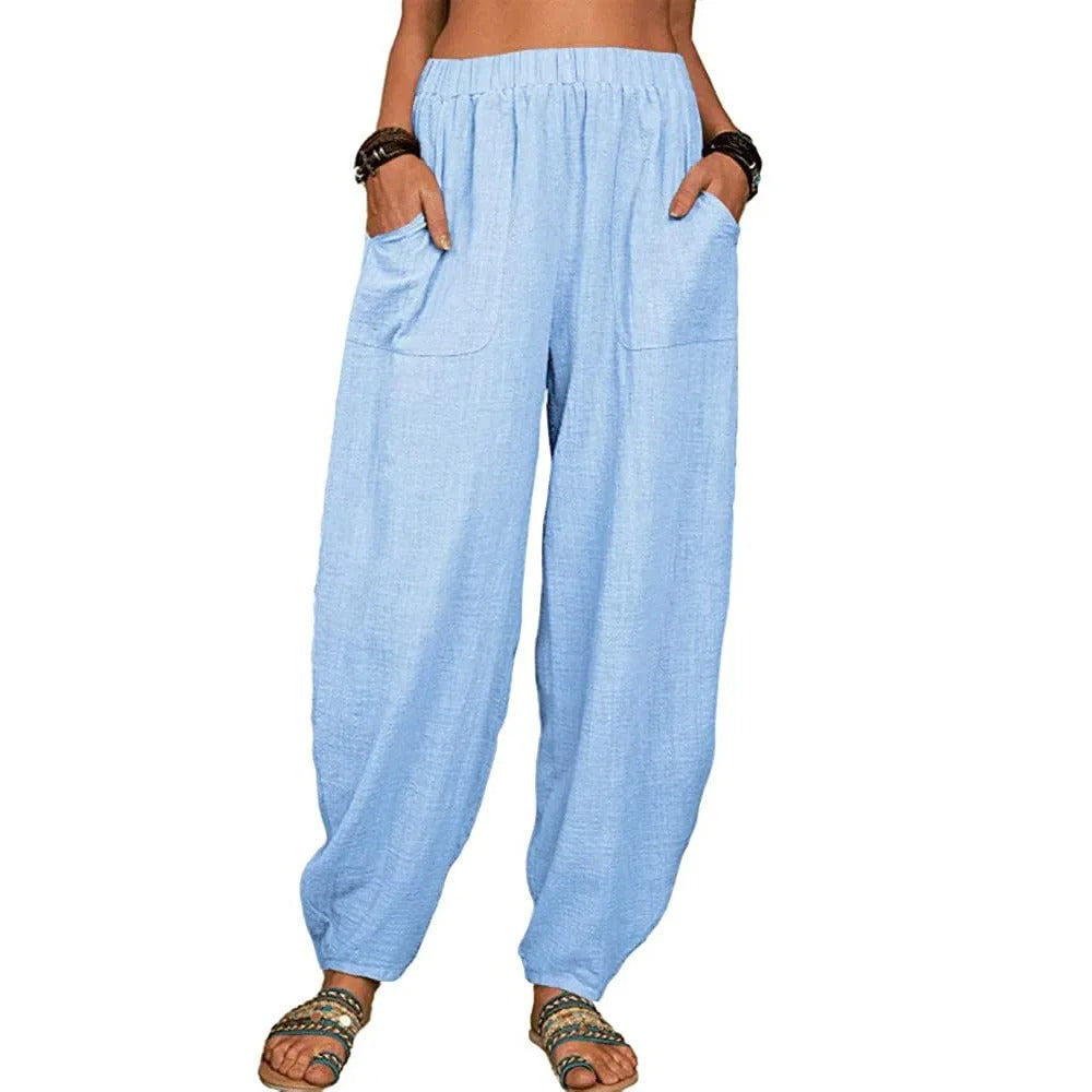 Clémence - Hose aus Leinen Airy