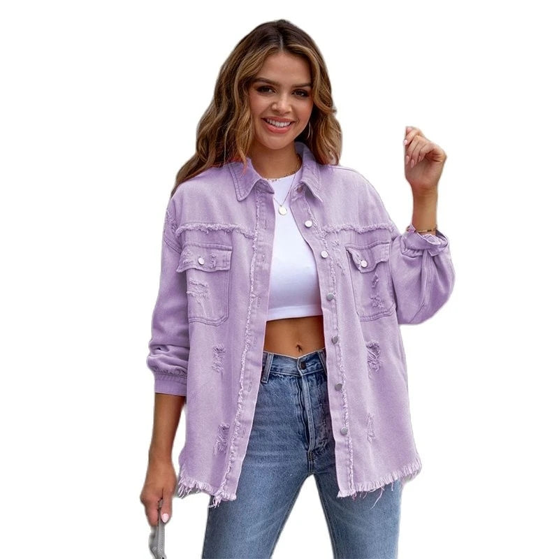 Victoria - modische lockere Jeansjacke