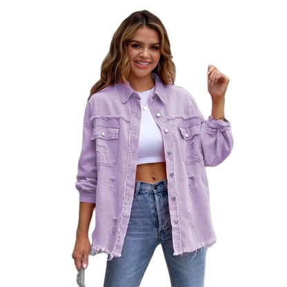 Victoria - modische lockere Jeansjacke