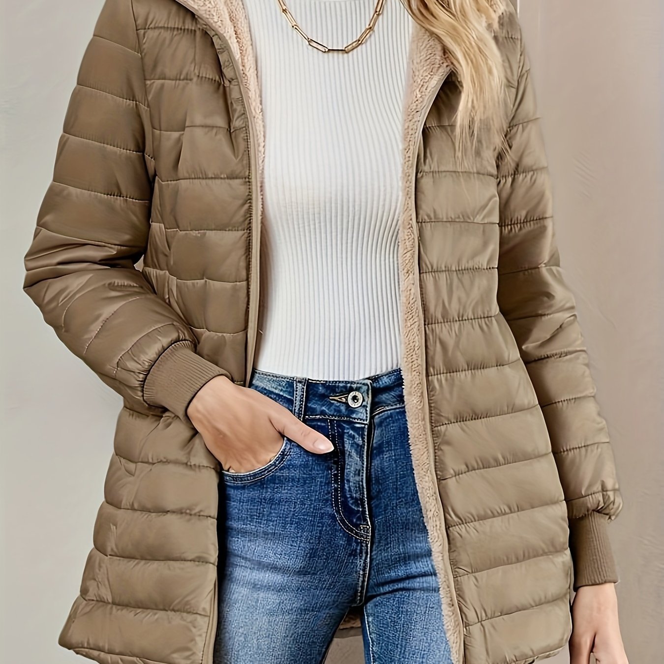 Eline | Fleecegefütterte Jacke mit Reißverschluss
