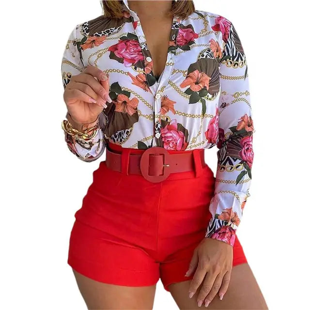 Varla Bluse | Langarmbluse mit Druck