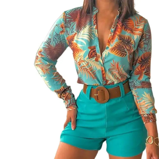 Varla Bluse | Langarmbluse mit Druck