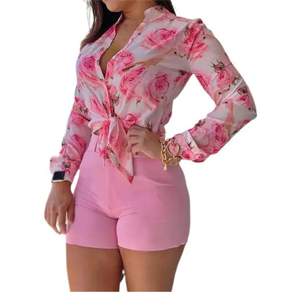 Varla Bluse | Langarmbluse mit Druck