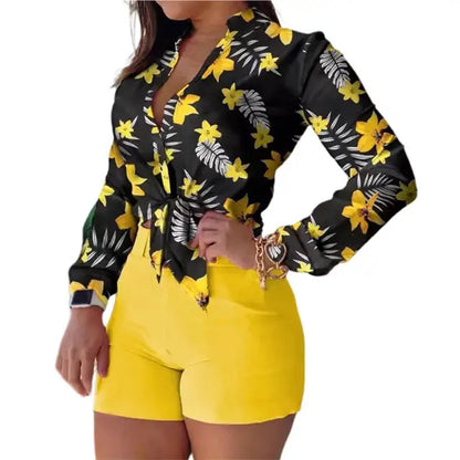 Varla Bluse | Langarmbluse mit Druck