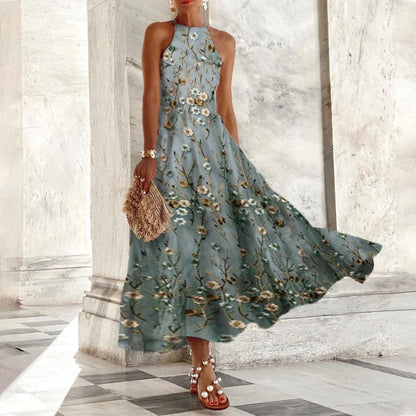 Vera - Ärmelloses Maxikleid mit Neckholder
