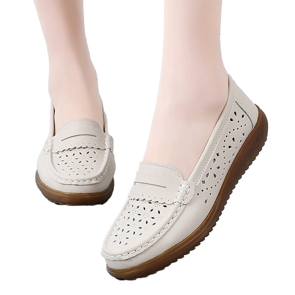 Slip-On Damen Flats Mokassins Loafers