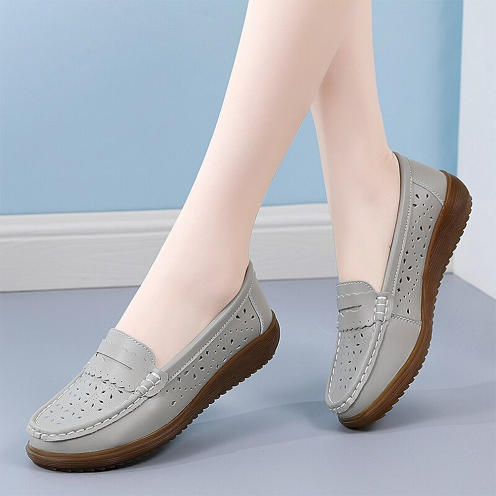 Slip-On Damen Flats Mokassins Loafers