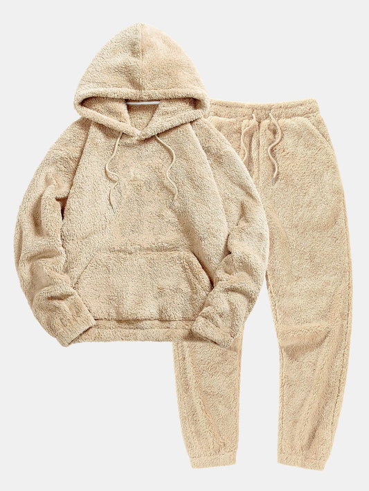 Clara - Kuscheliges Set aus Teddystoff mit Hoodie und Jogginganzug für Frauen