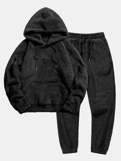Clara - Kuscheliges Set aus Teddystoff mit Hoodie und Jogginganzug für Frauen