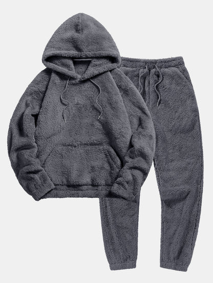 Clara - Kuscheliges Set aus Teddystoff mit Hoodie und Jogginganzug für Frauen