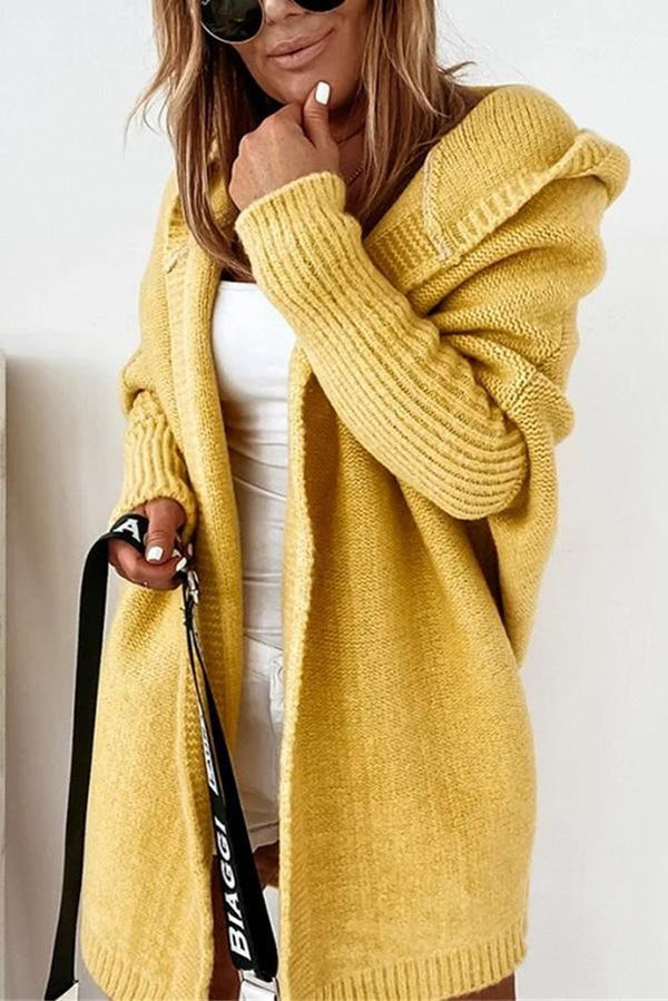 Esmeralda - Lässige Strickjacke mit Kapuze
