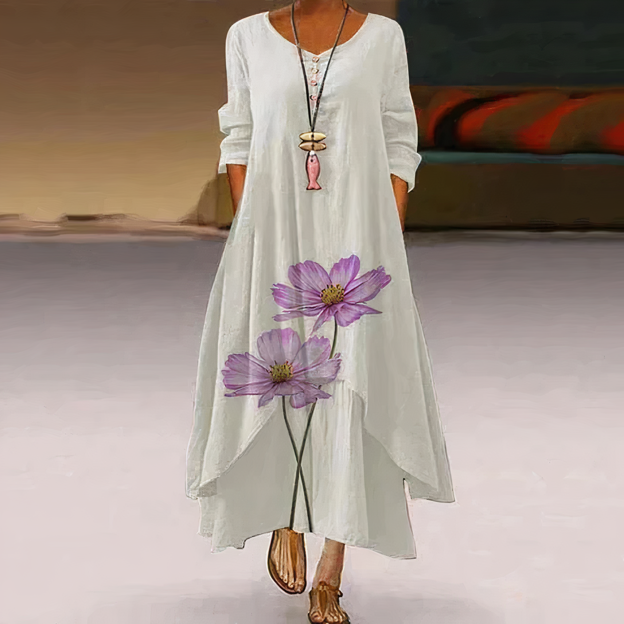 Eloria – Elegantes Baumwollkleid