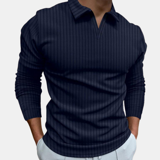 Carl | Langarm-Poloshirt für Männer