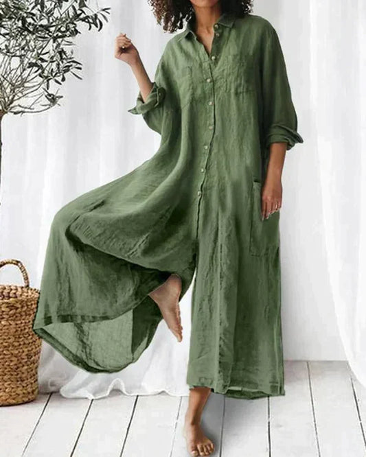 Camille - Superstylischer Leinenoverall für Frauen
