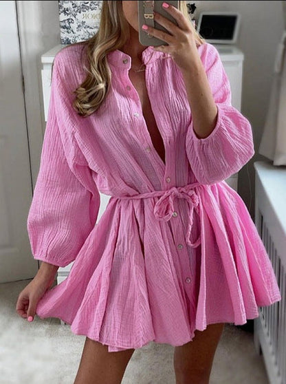 Elegantes Sommerkleid mit Bluse