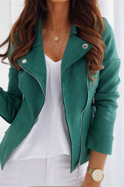 Elegante Jacke mit Reißverschluss für einen alltagstauglichen Auftritt