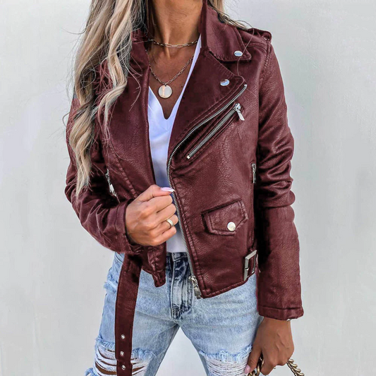 Eva | Stylische Lederjacke