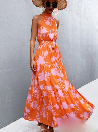 Bestseller-Overallkleid mit Trägern und halbhohem Ausschnitt mit wellenförmigem Punktprint